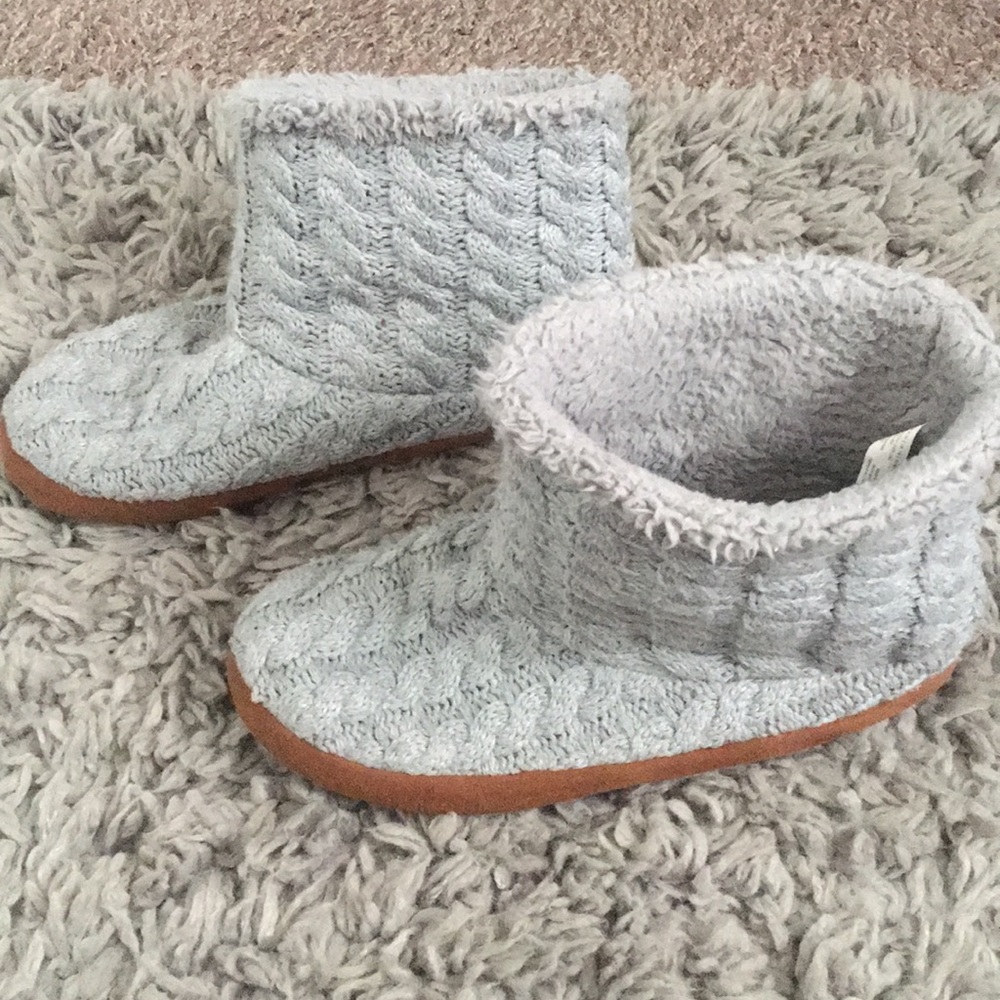 Grey Slipper Boots